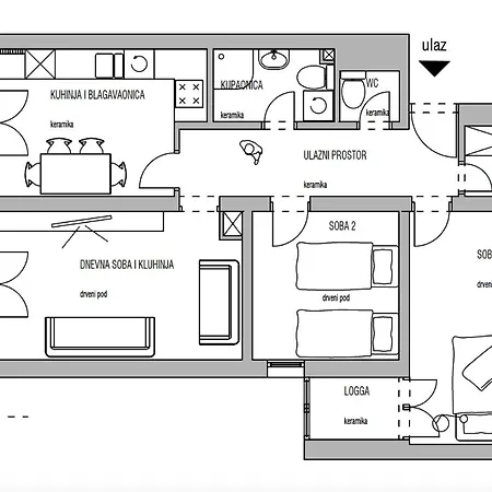 Hvar Lech Spacious 2 Bedroom With Private Parking アパート フヴァル